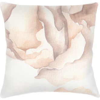 Anaya with Love Linen Pillow with Down Alternative Insert in Saltwater Coral at Nordstrom, Size 20X20