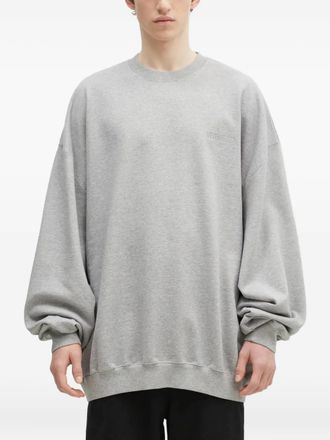 VETEMENTS Felpa con ricamo - Grigio