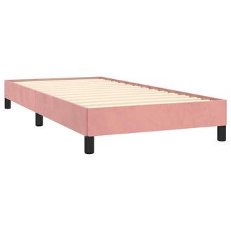 vidaXL Estructura De Cama Sin Colch&oacute;n Terciopelo Rosa 90x200 Cm Vidaxl