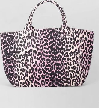 Ganni medium sequin shopper tote recycled cotton