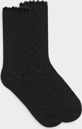Simons Womens Pointelle pattern socks