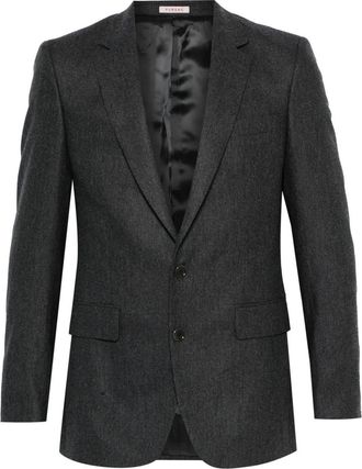 Fursac mélange-effect blazer - men - Viscose/Virgin Wool - 52 - Grey