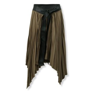 Entire studios Entire Studios - Panel Pleat Rok - Dames - Rokken - Groen - Maat: S Leer