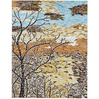 Beliani Beliani - Arte murale astratta moderna Pezzo daccento a mosaico Multicolore Tamiang