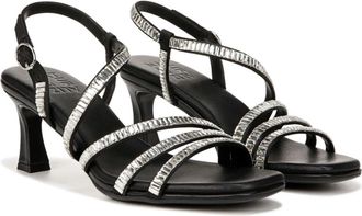 Naturalizer Galaxy 2 I9059F2001 Sandals Black Flared Heel JZZ1234