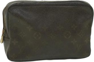 Louis Vuitton Pre-owned Clutches, female, Brown, Size: ONE SIZE Pre-owned Canvas Clutch