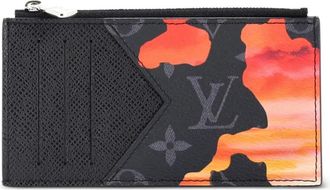 Louis Vuitton Portacarte Coin Sunrise Monogram in tela Eclipse - Nero