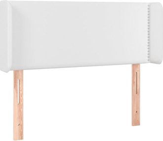 vidaXL Cabecero Con Led Cuero Sint&eacute;tico Blanco 103x16x78/88 Cm Vidaxl
