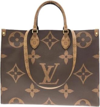 Louis Vuitton Pre-owned Coated Canvas Tote Bag - Dames - Vintage Shopper - Bruin - ONE Size - Vintage