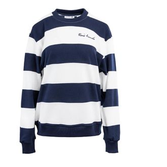 Lacoste Dames Sweatshirt Wit/Marine Stijlvol - Dames - Sweatshirts - Veelkleurig - M - Hoodies & sweatvesten