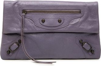 Balenciaga Pre-owned Balenciaga Lambskin Motocross Classic Envelope Clutch Ladies LSZHQSG7QULOBTKK