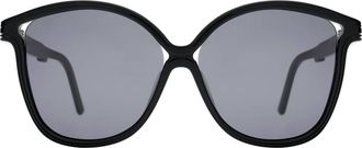 Illesteva Womens Nancy 57 Sunglasses In Black
