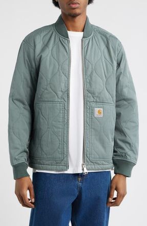 Carhartt Work in Progress Kylan Onion Quilted Liner Coat in Velvet Green at Nordstrom, Size Xx-Large