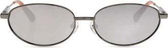 Jacquemus Ovale Zonnebril - Dames - Zonnebrillen - Grijs - ONE Size - Accessoires