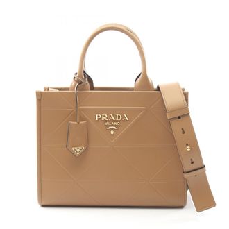 Prada Brown Leather Tote Bag (Pre-Owned)