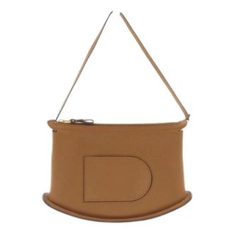 Delvaux Pre-owned Co-Pin Taurillon Soft Grain Leather Bag - Dames - Pre-owned - Bruin - Maat: ONE Size Leer