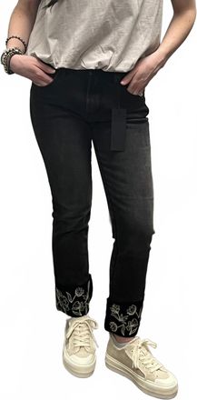 Free People Collette Etched Jeans In Black