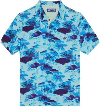 Vilebrequin Men Terry Polo Coral Reef in Oxygen at Nordstrom, Size Medium