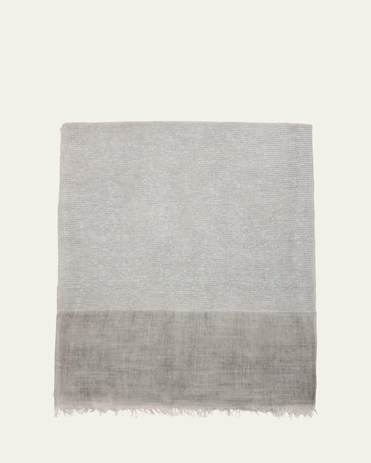 スカーフ Chiaroscuro Biker Scarf - Alexander McQueen - Twill - Grey Alexander McQueen Chiaroscuro Biker Scarf from $436.00 - on