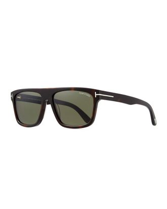 Tom Ford Men & apos;s Thick Square Acetate Sunglasses