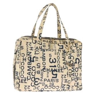 Chanel Tote de lona Pre-owned - Pre-owned - Mujer - Blanco - ONE SIZE