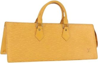 Louis Vuitton Pre-owned Handbags, female, Yellow, Size: ONE SIZE Pre-owned Vintage Leather Handbag