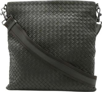 Bottega Veneta Pre-owned Leren Schoudertas - Dames - Vintage Schoudertas - Groen - ONE Size - Leer - Vintage