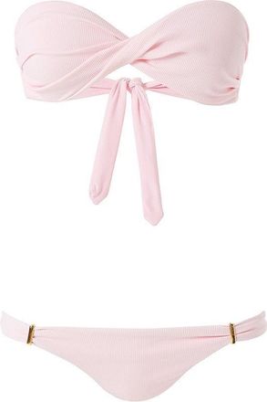 Melissa Odabash Pale Pink Twist Front Bikini Size M