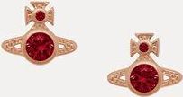 Vivienne Westwood London Orb Earrings Pink-gold-red-cz Pink-gold-red-cz Unisex