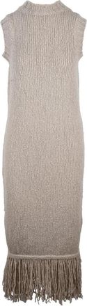 Eleventy Sleeveless Boucl&eacute; Dress - Beige