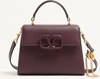 Valentino Garavani Borsa A Mano Piccola Vsling In Vitello Granato Donna RUBINO UNI
