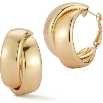 Glaze Jewelry Double Hoop Earrings in Gold at Nordstrom Rack