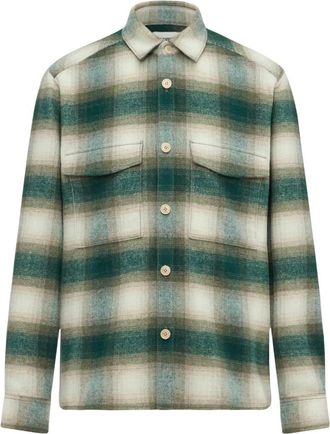 Drykorn Gunray Overshirt - Heren - Casual Overhemden - Veelkleurig - M - Wol - Overhemden