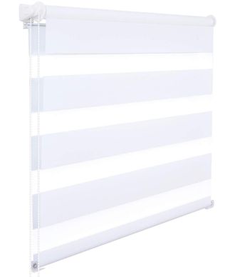 Woltu Tenda A Rullo Doppio Oscurante Per Interni Senza Foratura Avvolgibile Bianco 90x150cm - Woltu