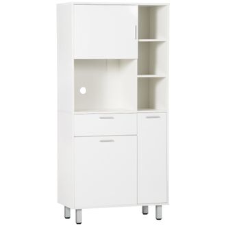 HOMCOM Freestanding Kitchen Storage Unit Cupboard Cabinets Drawers Shelf | TJ Hughes