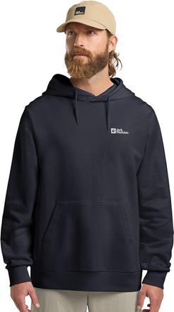 Jack Wolfskin Kapuzenpullover JACK WOLFSKIN ESSENTIAL HOODIE M, Herren, Gr. XL (54/56), blau (schwarz, navy), Obermaterial: 100% Baumwolle, Pullover Kapuzenpullover