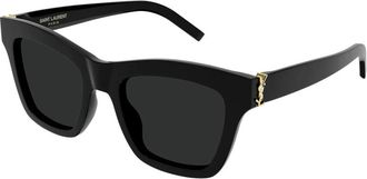 Saint Laurent Dames, Accessoires, Zwart, Maat: 52 MM Nylon