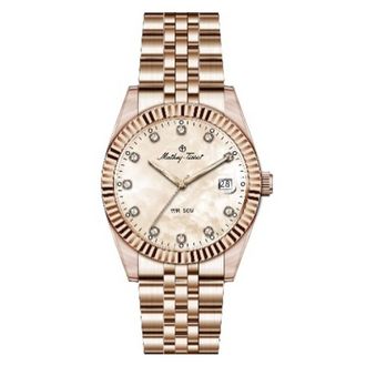 Mathey-Tissot Quartz Rose Gold Mother of Pearl Dial Ladies Watch H250954A-D