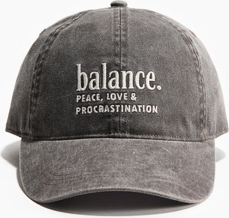 H&M Twillcap mit Motivstickerei - Brown