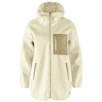 Fj&auml;llr&auml;ven Vardag Pile Fleece Long Fleecejacke f&uuml;r Damen | beige