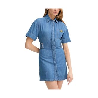 Liu Jo Kleedjes, Dames, Blauw, S, Denim, Denim Blousejurk