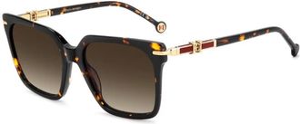 Carolina Herrera HER 0421/S Zonnebril - Dames - Zonnebrillen - Bruin - 56 MM - Accessoires