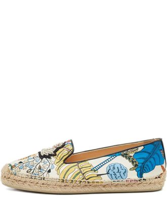 Christian Louboutin Galia patterned espadrilles - White
