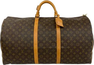 Louis Vuitton Brown Leather Pvc Boston Bag (Pre-Owned)