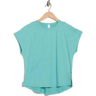 Marika Sonia Short Sleeve Top in Heather Agate Green at Nordstrom Rack, Size X-Large