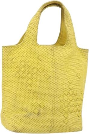 Bottega Veneta Pre-owned Mini Bags, female, Yellow, Size: ONE SIZE Pre-owned Vintage Mini Hand Bag