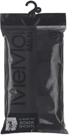 MeMoi Assorted 3-Pack Cool Stretch Cotton Boxer Shorts in Black at Nordstrom, Size Xx-Large
