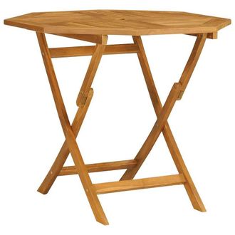 Berkfield Home Beautiful 5 Piece Garden Dining Set Solid Teak Wood in Brown