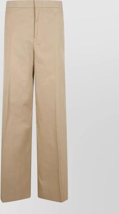 Jil Sander wide leg trousers belt loops pockets