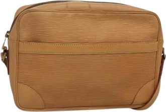 Louis Vuitton Tweedehands leren Louis Vuitton tassen - Dames - Vintage Schoudertas - Beige - ONE Size - Vintage